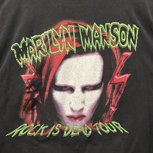 Vintage Marilyn Manson T-shirt- Rock Is Dead Tour